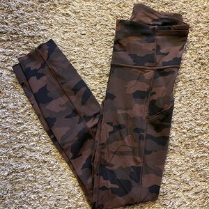 Lululemon Brown Camo Leggings